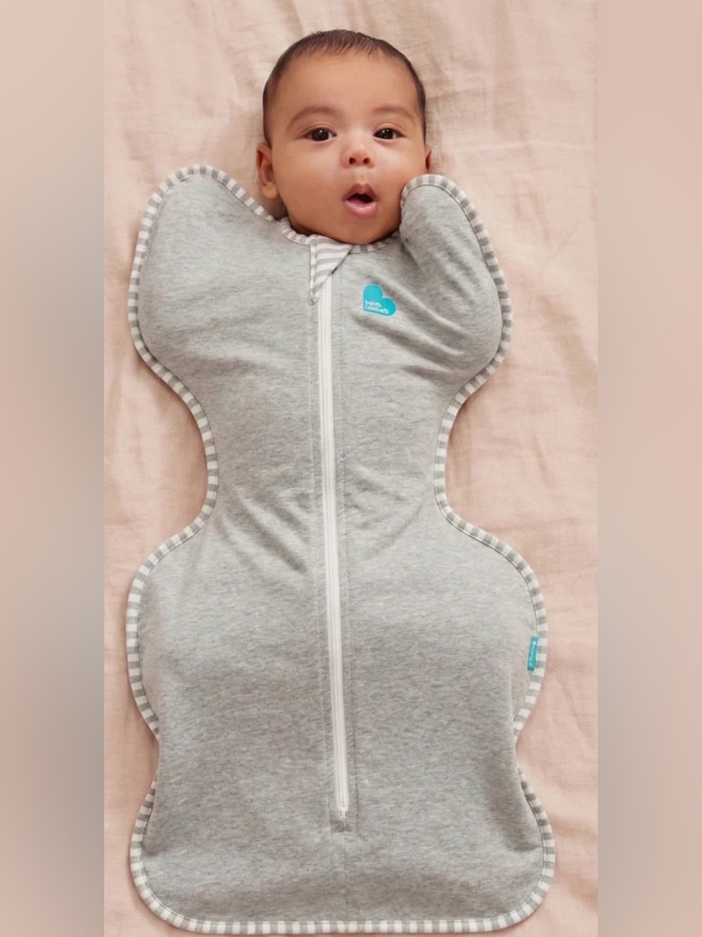 Love to dream Gray Convertible Swaddle Sleep Sack